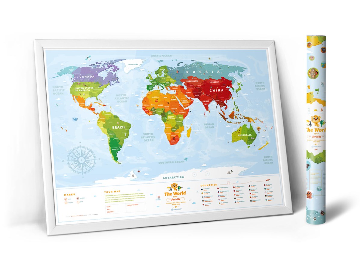 Детская карта Travel Map и #100 дел junior edition