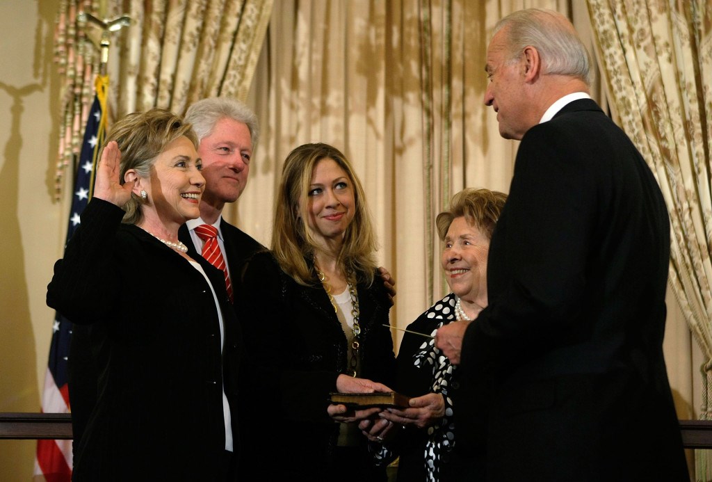 Hillary Clinton Takes Part In Ceremonial Swearing-In As Secretary Of State