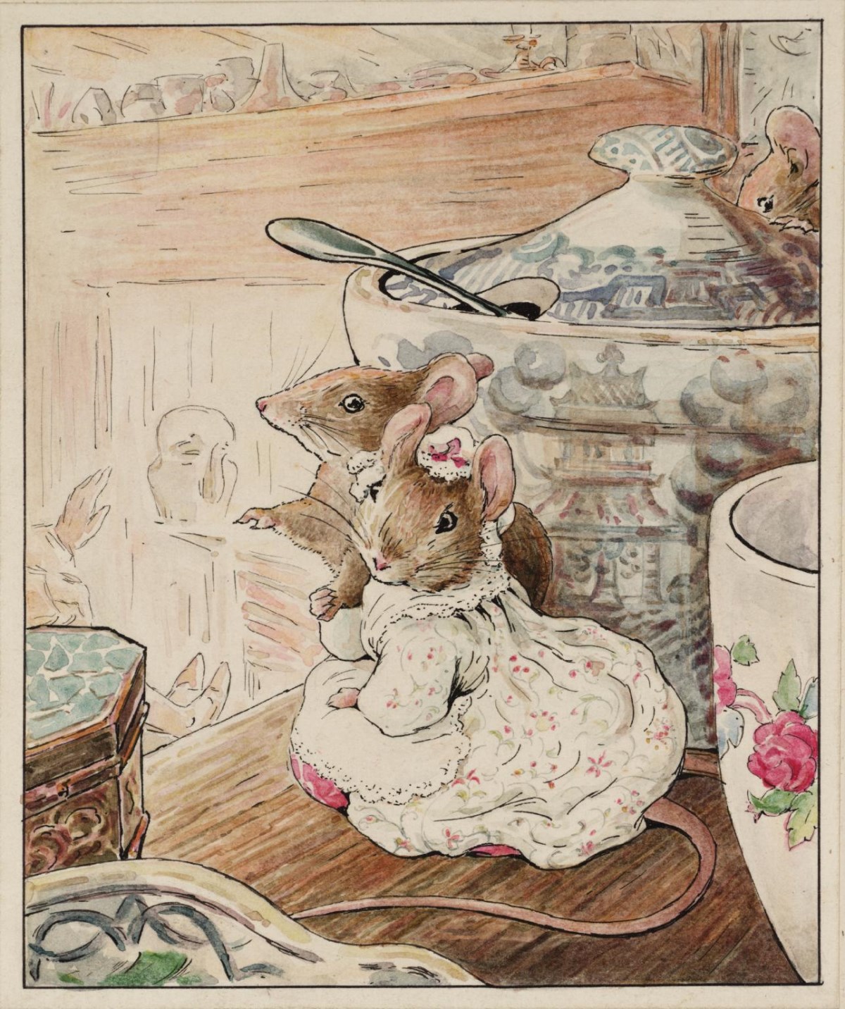 The Mice Listen to the Tailor's Lament c.1902 by Helen Beatrix Potter 1866-1943